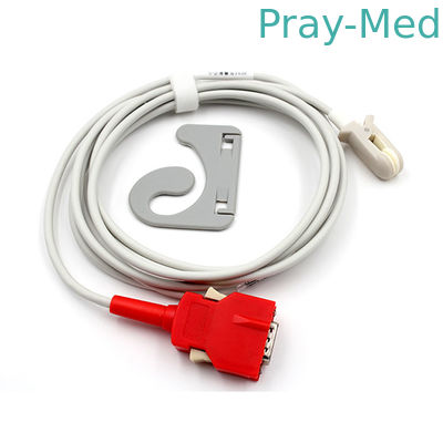 20 Pin 10ft Reusable Spo2 Sensor Klip Telinga Dokter Hewan Sensor Spo2