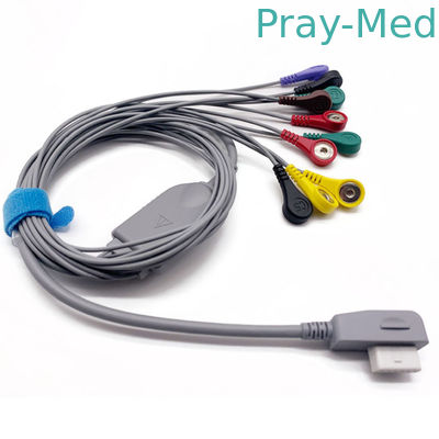 10 Lead 13pin ECG Lead Cable Kompatibel dengan CT 083S CT 086S