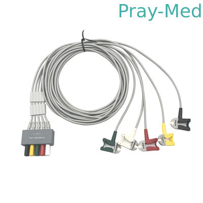 Asli Mindray EL6501B 5 Lead ECG Leadwires TPU Jaket AHA/IEC