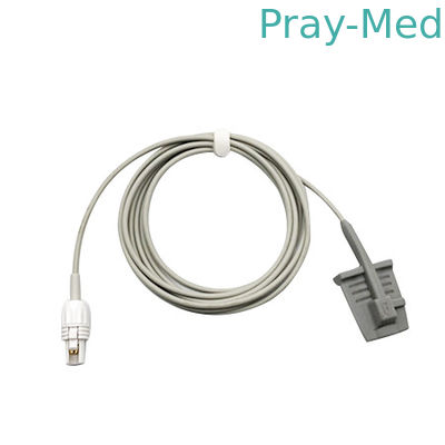 Mbelec Reusable Spo2 Sensor 3m Dewasa Slilcone Soft 7pin Dengan CE / ISO