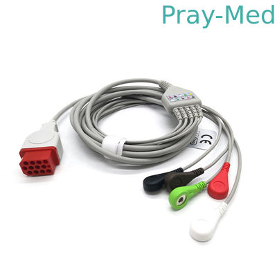 12 Pin 5 lead Kabel Pasien EKG Kompatibel Dengan Bionet BM5 BM7