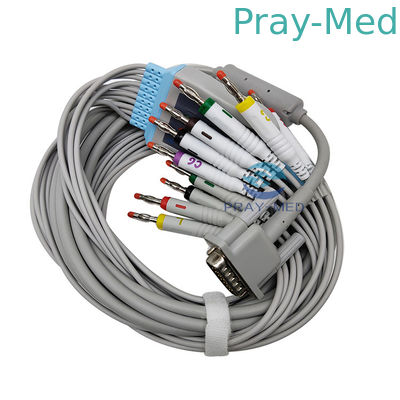 Mortara ELI 250 ELI 250C ELI 350 Kabel EKG 15 PIN 3.6m 10 Lead