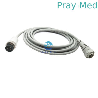 4 Pin stockert Utah IBP Kabel Tekanan Darah Bahan TPU Dengan Diameter 4.0mm
