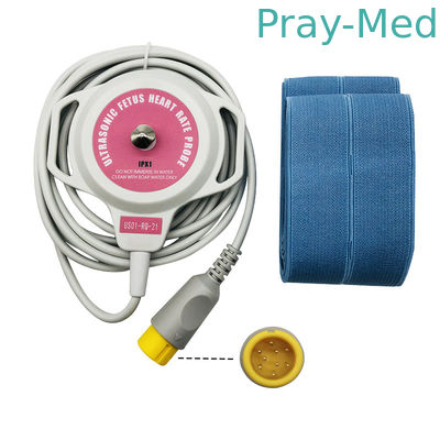 9 PIN Ultrasound Transduser Kompatibel Dengan Kabel Abu-abu Comen 3m 10ft