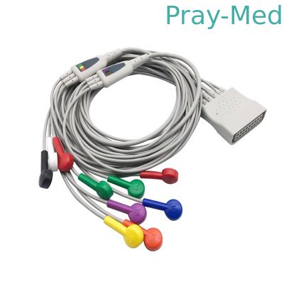 12-lead leadset Diagnostik EKG ST80i kabel AHA 1.5m untuk HP 989803180121 989803180131