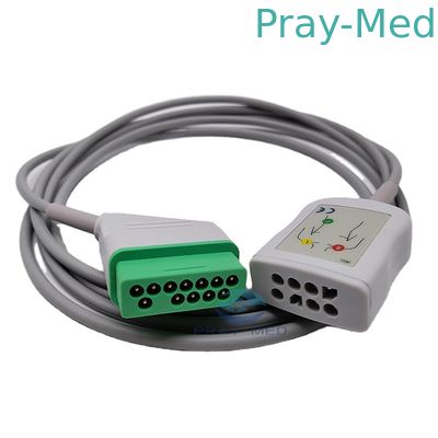 Nihon Kohden 12 Pin 2.4m JC 906P ECG Trunk Cable Untuk Anak Dewasa