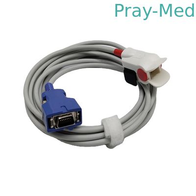 Probe Oksida Pulse Hitam , 14 Sensor Spo2 Pin  Reusable