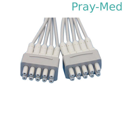 Hellige / GE MAC500 Ekg Wires, Ekg Kabel Medis Dengan Pisang 4.0mm / Klip