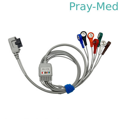 North East 7 Lead Holter Cables Dengan Snap End 0.9m TPU Jacket